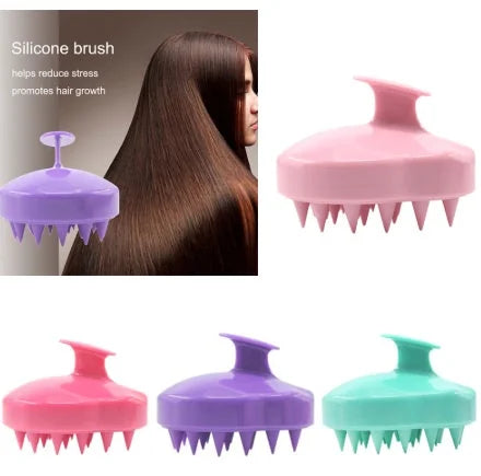 silicone scalp brush | waterproof hair massager | shower scalp scrubber | ultrasonic cleaning
