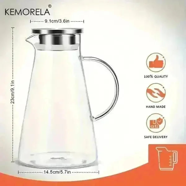 cold brew coffee maker | 74oz large capacity pitcher | bpa-free plastic pitcher | ultrasonic cleaning