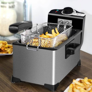 Household 3L French Fries Electromechanical Fryer 