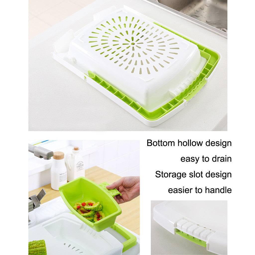 Kitchen drain cutting board 