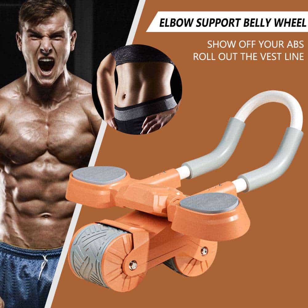 Men And Women Home Elbow Support Rebound Abdominal Wheel Exercise Fitness Equipment 