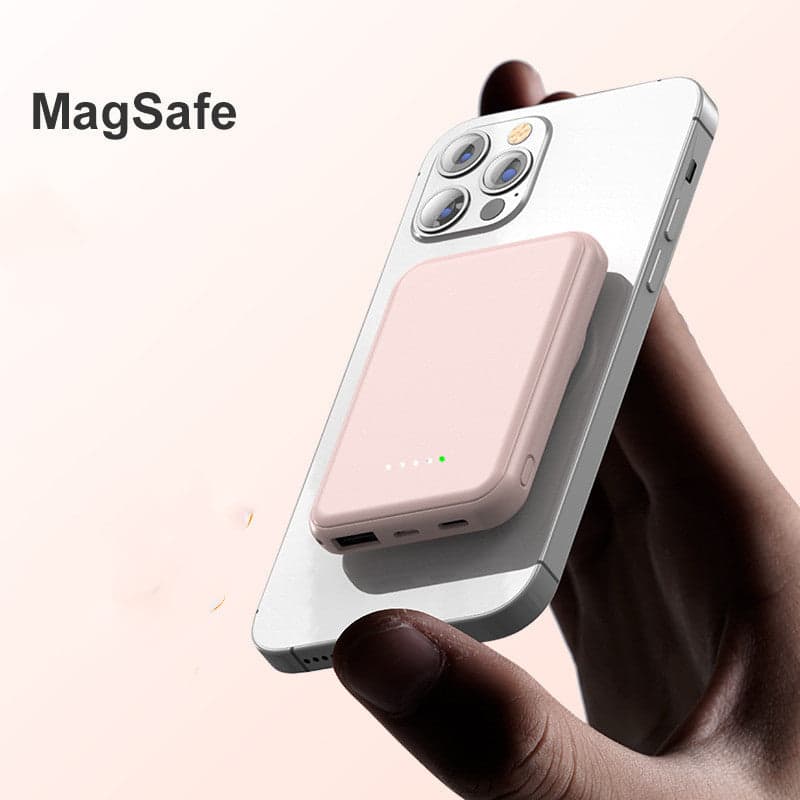 Mini Fast Charging Magnetic Wireless Power Bank 5000 MAh Portable 