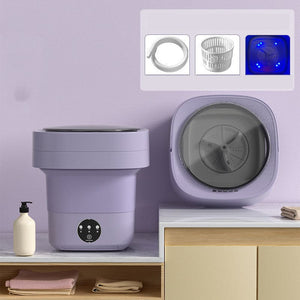 Mini Foldable Washing Machine Portable Mini Socks Underwear Panties Washing Machine Big Capacity 3 Models With Spinning Dry Gadgets 