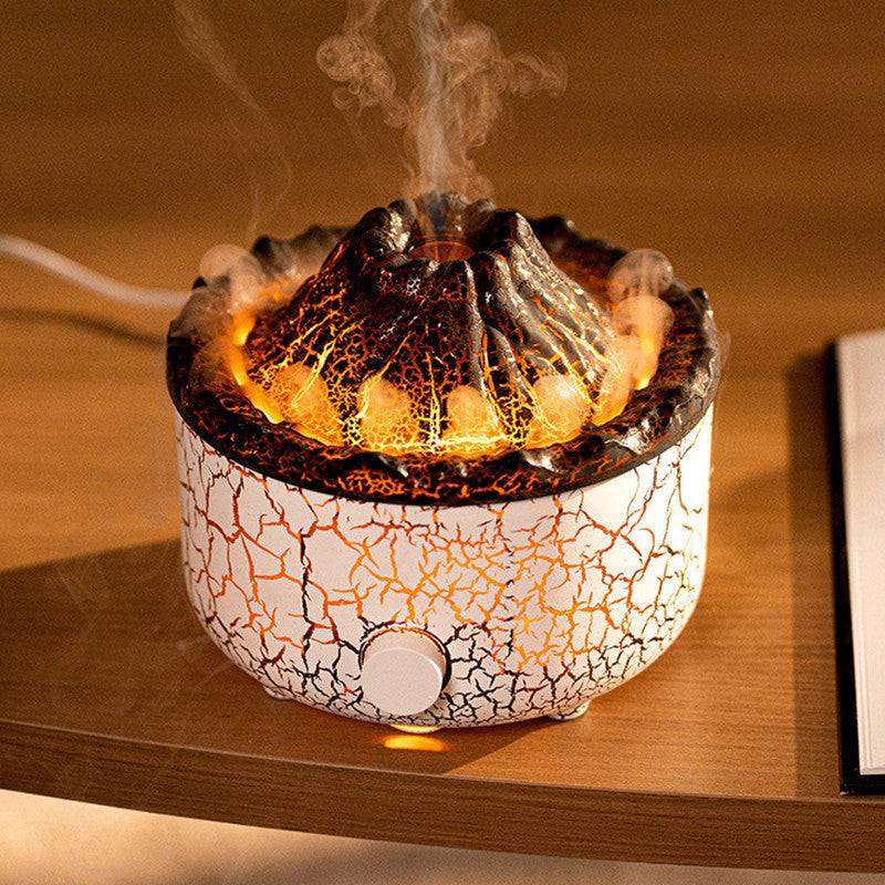 New Creative Volcano Humidifier Aromatherapy Machine Spray Jellyfish Air Flame Humidifier Diffuser 