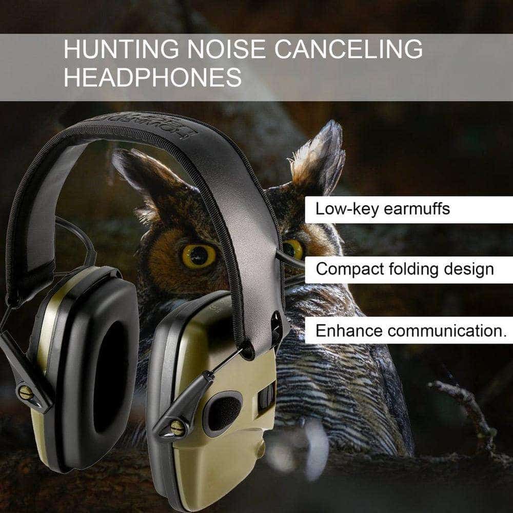 Outdoor shooting noise reduction earmuffs 