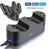 Playstation 4 Charger Kit  Dual Usb Charging Dock Station Stand For Ps4 Controller 