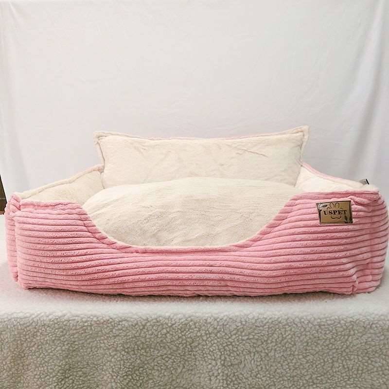 Removable And Washable Plush Warm Pet Kennel Dog Bed  