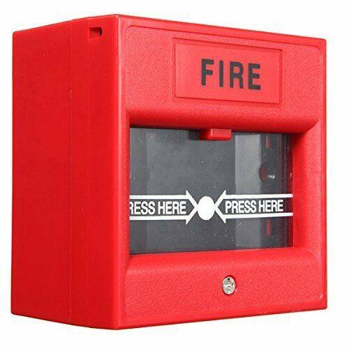 Wired Security Button Hand Breaking Glass Emergency Fire Alarm.