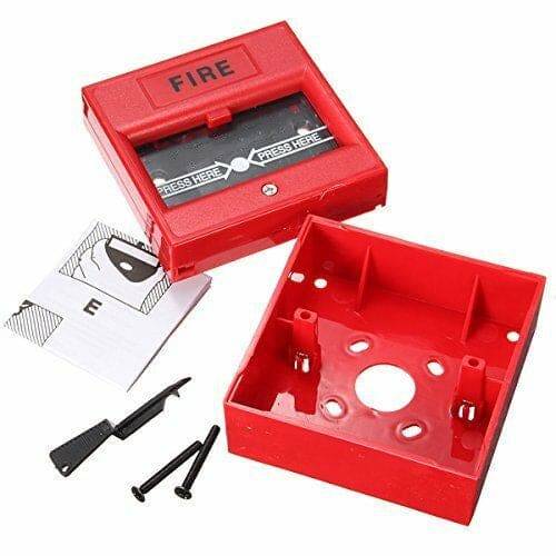 Wired Security Button Hand Breaking Glass Emergency Fire Alarm.