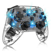 Wireless Wake-up Burst SwitchPRO Bluetooth Transparent Lighted Gamepad 