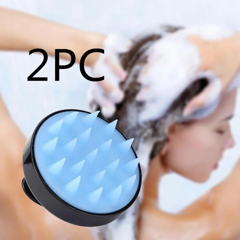 silicone scalp brush | waterproof hair massager | shower scalp scrubber | energy saving