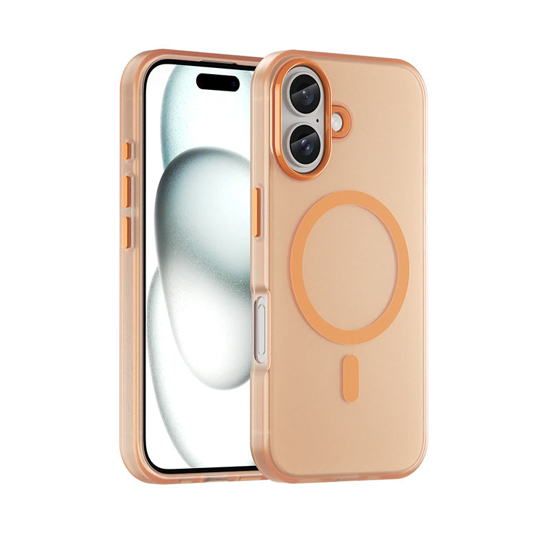 Magnetic Matte Skin Feeling Translucent Phone Case 