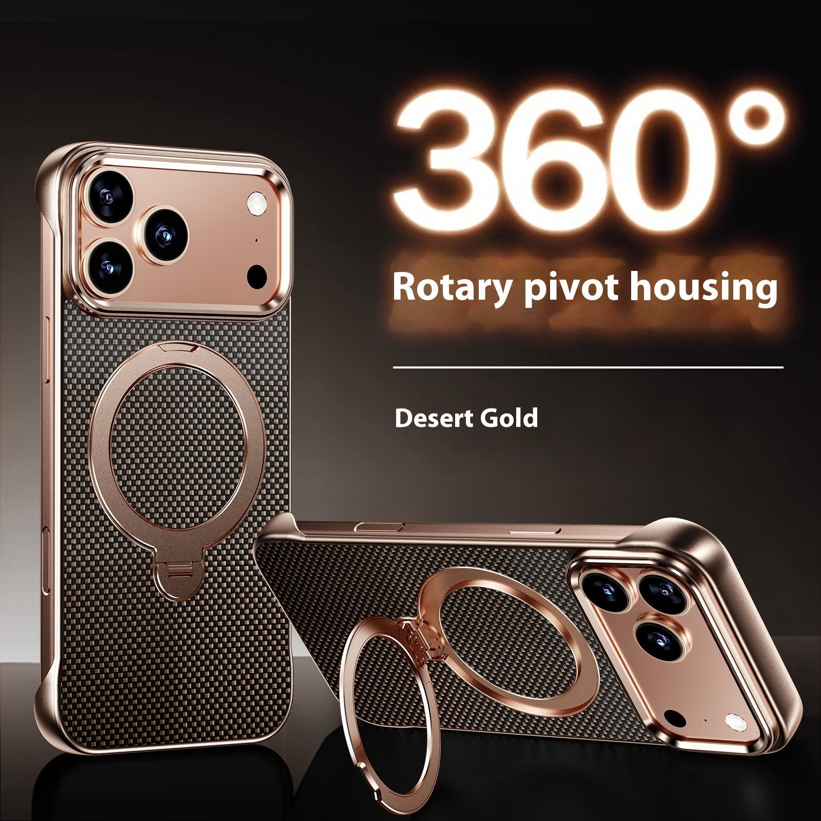 Suitable For 171615Promax Aramid Fiber  Bracket Frameless Phone Case 