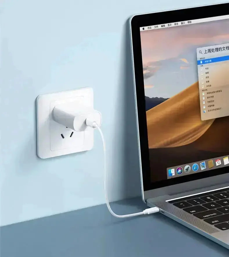 w pd fast charging | usb-c to usb-c cable | braided nylon construction | energy saving