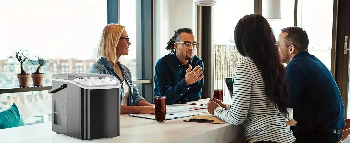bullet ice maker | countertop ice machine | 9 cubes in 6 minutes | energy saving