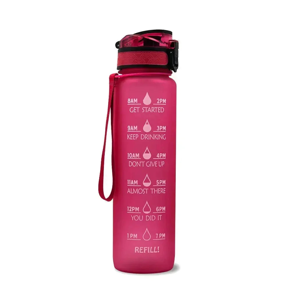 1000ml capacity motivational bottle | leakproof sports water bottle | gym and fitness hydration bottle | ultrasonic cleaning