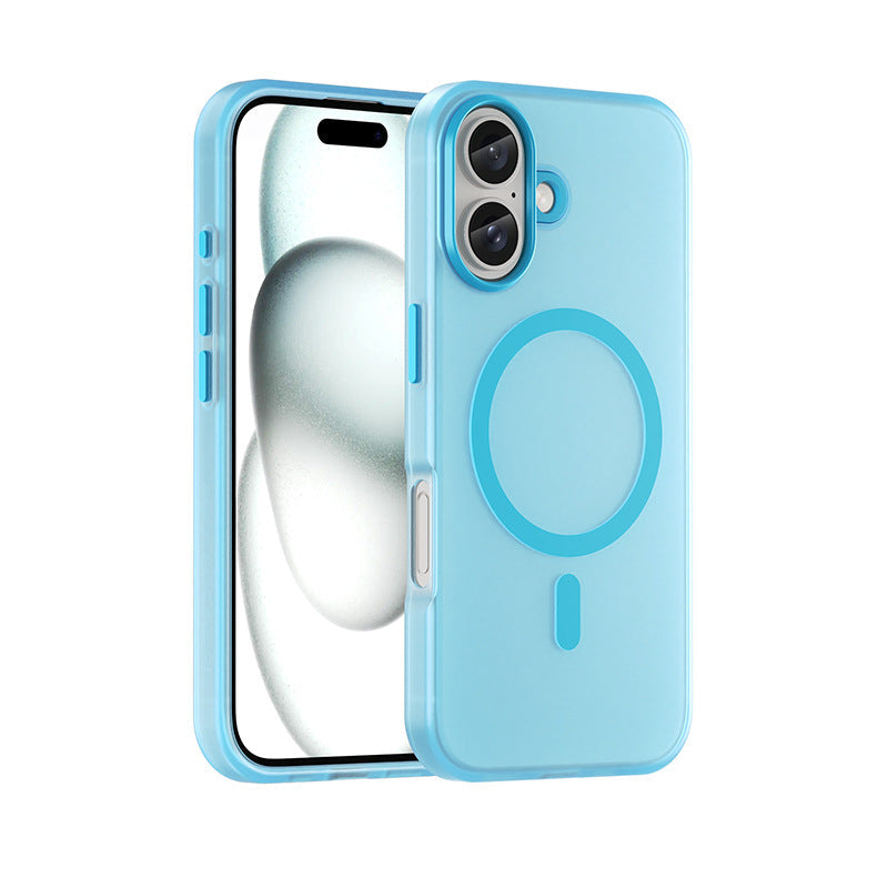 Magnetic Matte Skin Feeling Translucent Phone Case 