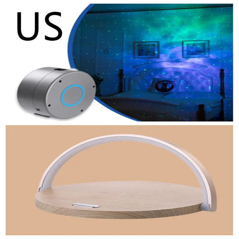 Fast Qi Wireless Charger Table Lamp 