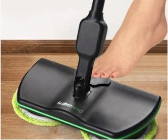 rechargeable cordless electric mop | 360 degree rotating mop head | dual tank water spray system | energy saving