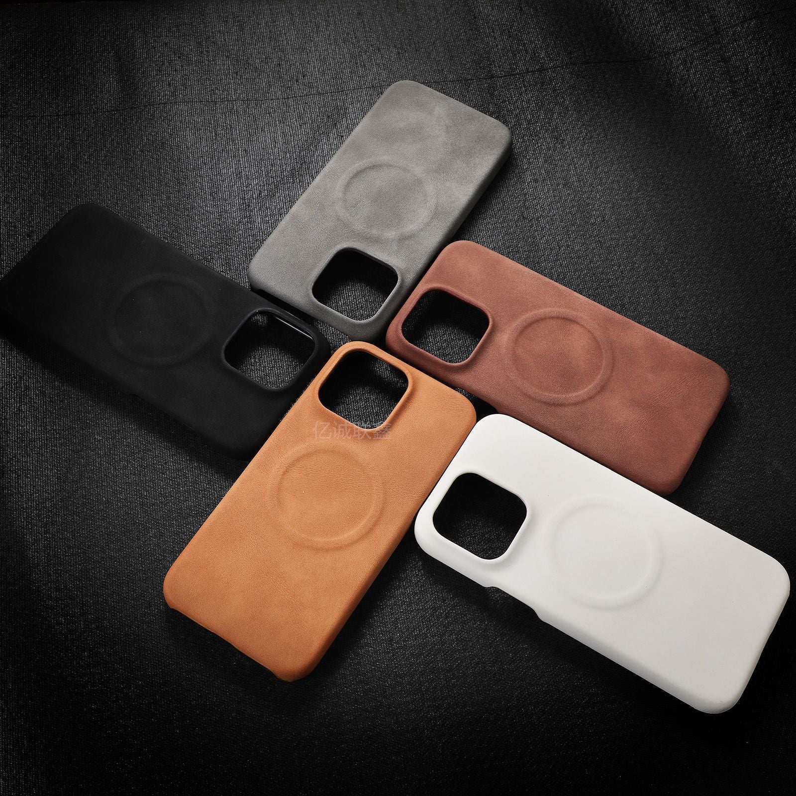 Skin-sensitive Sheepskin Magnetic Phone Case Drop-resistant Protective Cover 