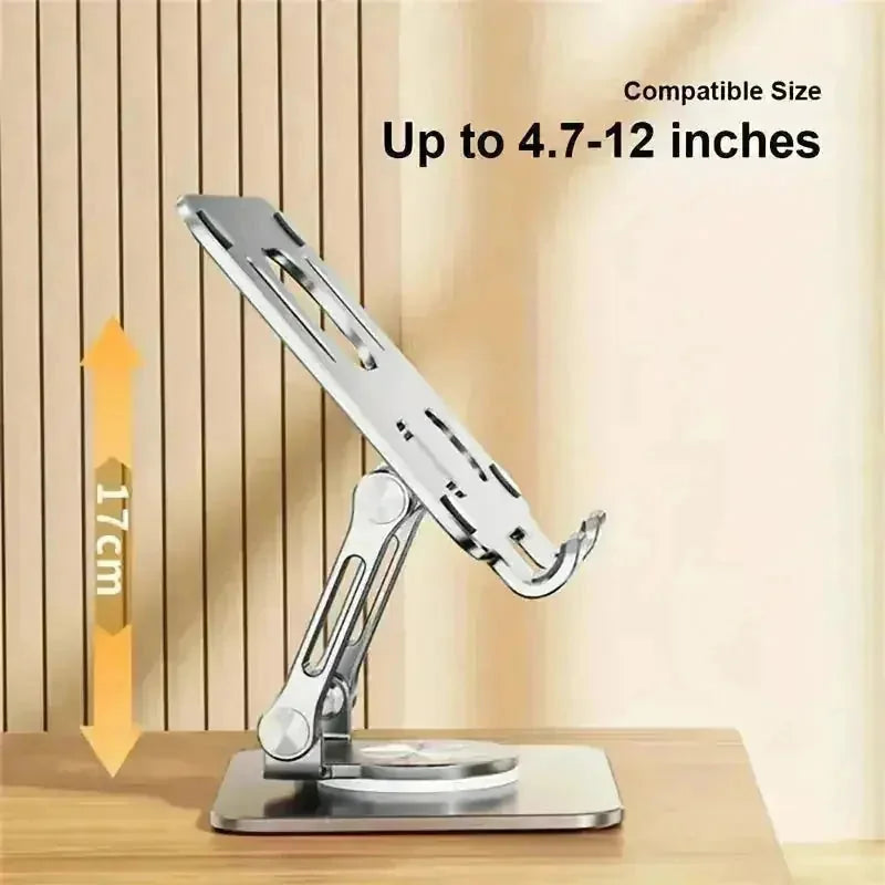 adjustable aluminum stand | 360 degree rotation | foldable tablet holder | ultrasonic cleaning