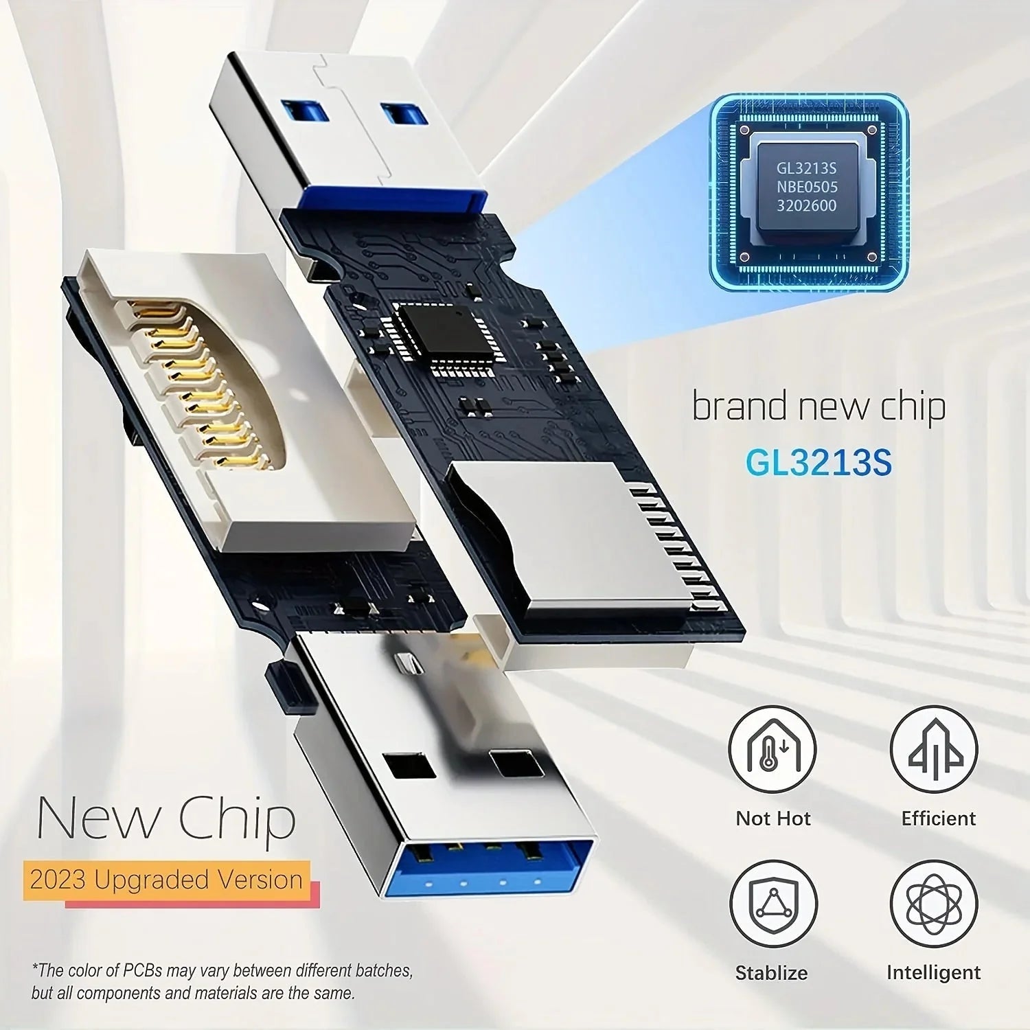 high speed usb 30 card reader | 5gbps data transfer | 2-in-1 sd and micro sd adapter | energy saving