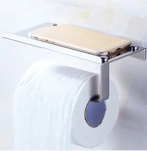 stainless steel construction | heavy-duty toilet paper holder | bathroom tissue box holder | ultrasonic cleaning