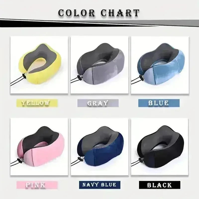 u-shaped memory foam pillow | travel neck support pillow | ergonomic neck pillow for travel | ultrasonic cleaning