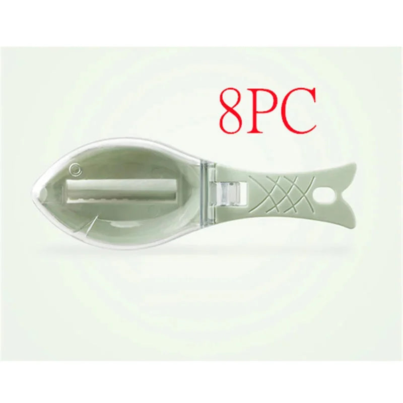 stainless-steel fish scaler | quick-disassembly fish knife | kitchen scale removal tool | energy saving