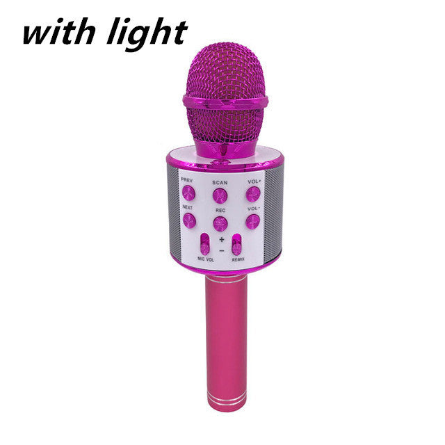 Wireless Microphone Portable Bluetooth Mini Home Ktv For Music Playing Singing Speaker Player 