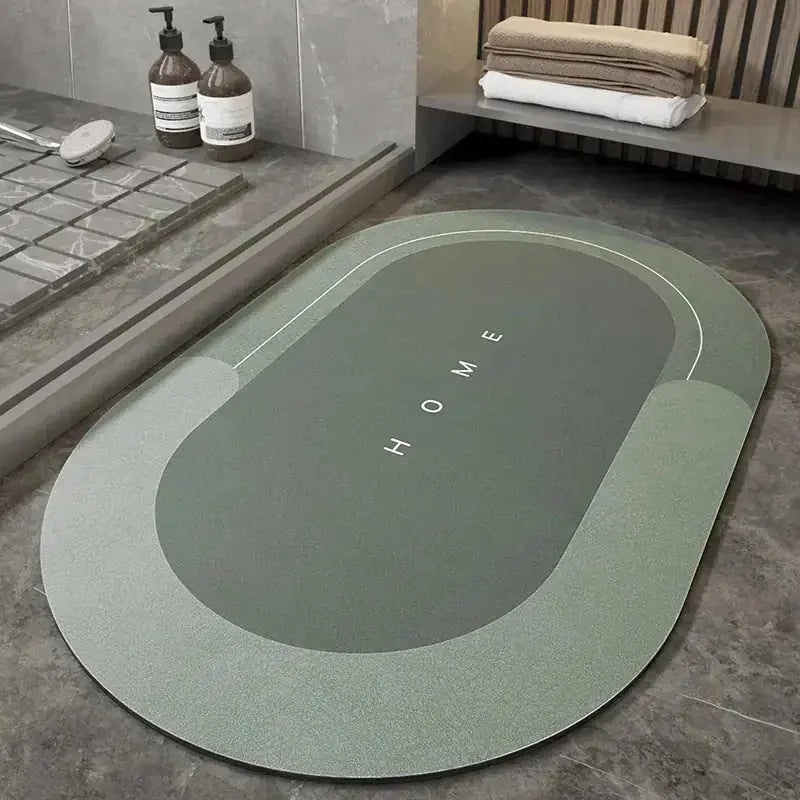 non-slip bathroom rug | waterproof shower mat | quick-dry bath mat | energy saving