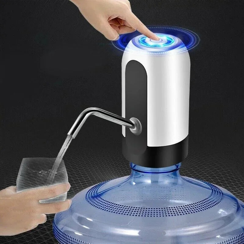 usb powered water dispenser | automatic 5 gallon bottle pump | bpa-free silicone tubing | ultrasonic cleaning