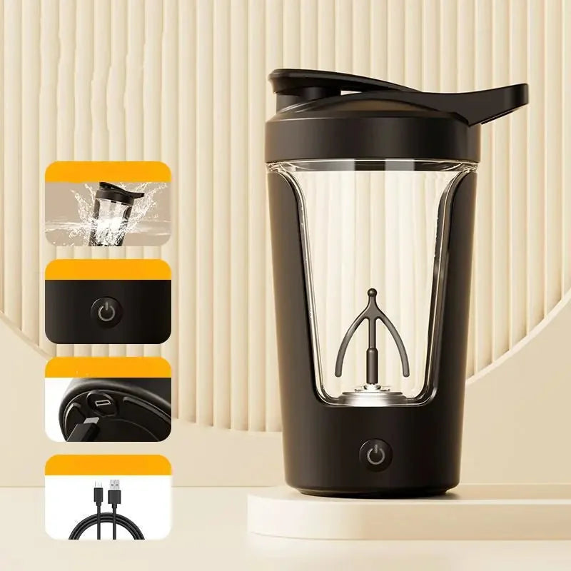ml electric shaker bottle | 1200mah rechargeable blender | automatic protein mixer | energy saving