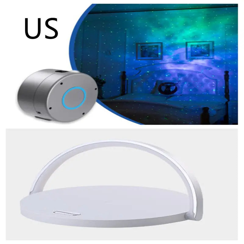 Fast Qi Wireless Charger Table Lamp 
