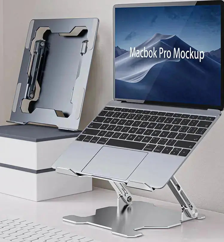 Adjustable Laptop Stand Portable Computer Stand Aluminum Alloy Laptop Riser Compatible Laptop Stand Holder 