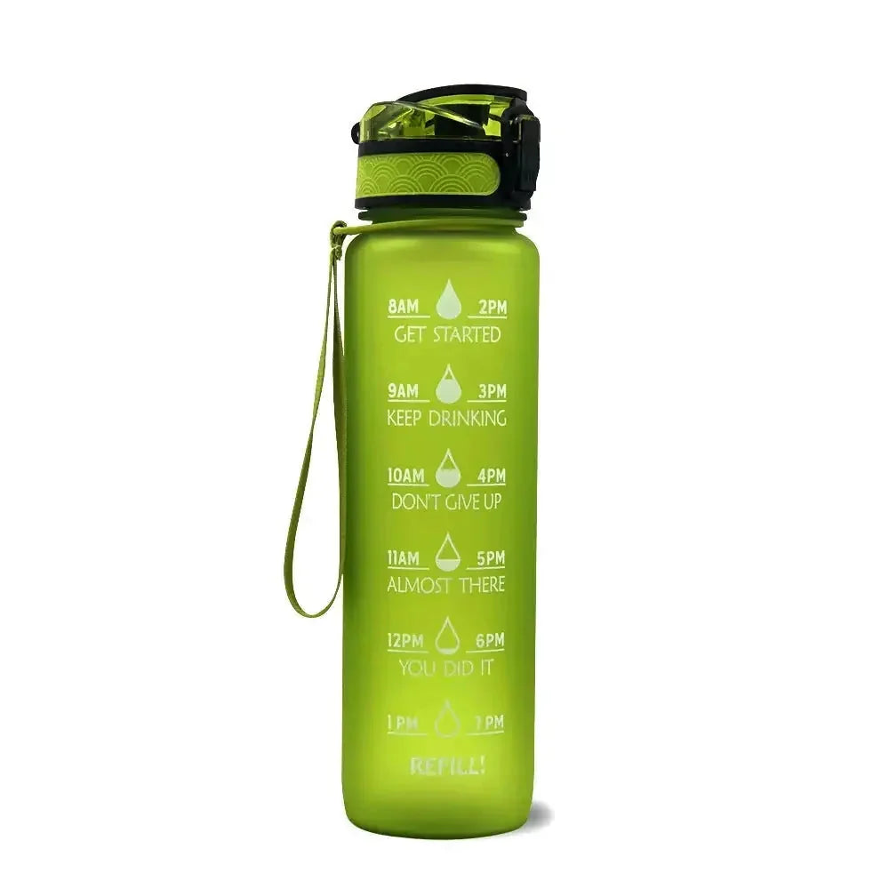 1000ml capacity motivational bottle | leakproof sports water bottle | gym and fitness hydration bottle | ultrasonic cleaning