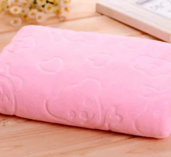 ultra-absorbent microfiber towel | large kids bath towel | cartoon bear beach towel | energy saving