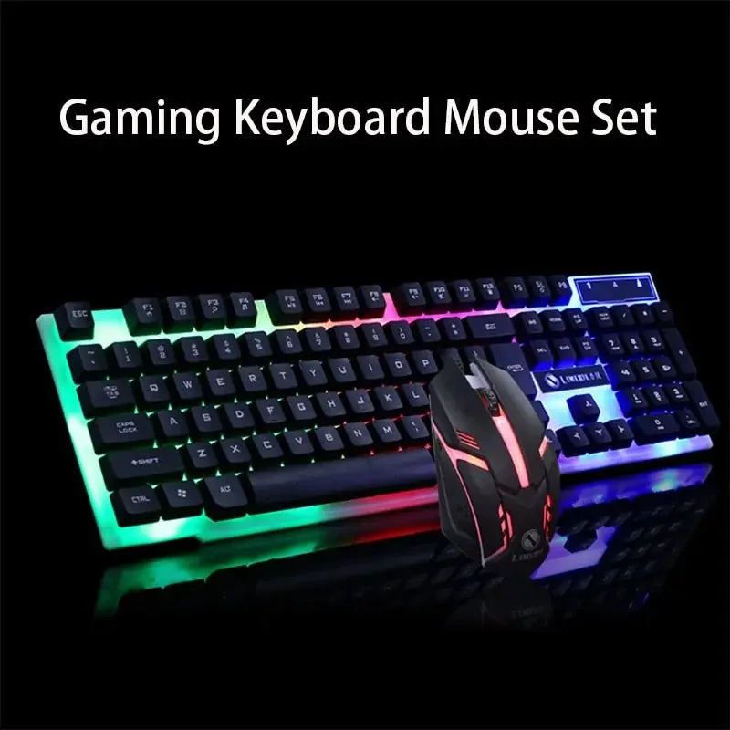 mechanical gaming keyboard | rgb backlit keys | wired gaming mouse | ultrasonic cleaning