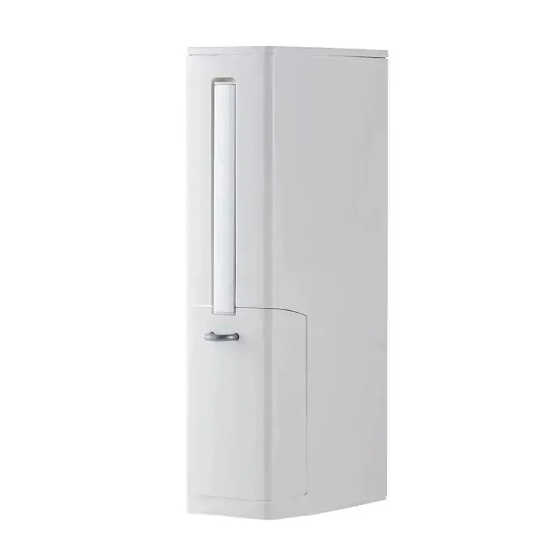 stainless-steel toilet brush holder | bathroom garbage can with lid | odor-control trash can set | energy saving