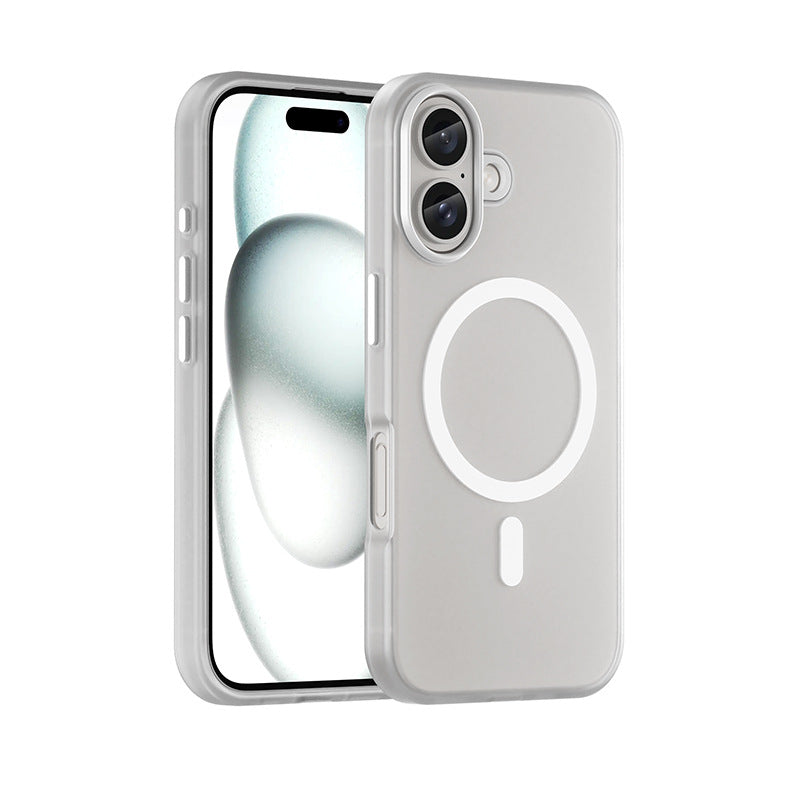 Magnetic Matte Skin Feeling Translucent Phone Case 