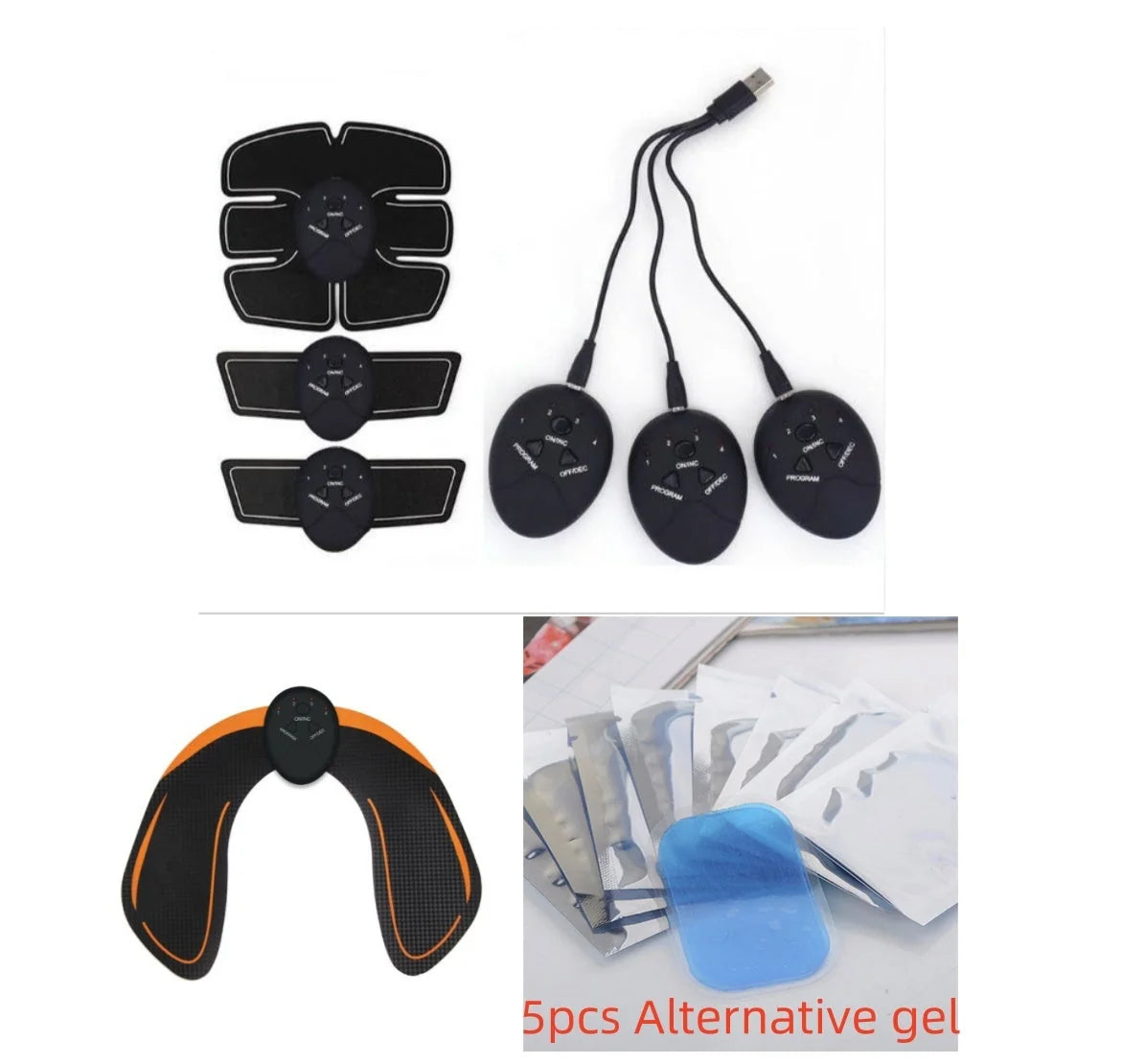 ems muscle stimulator | abdominal muscle trainer | 6 training modes | ultrasonic cleaning