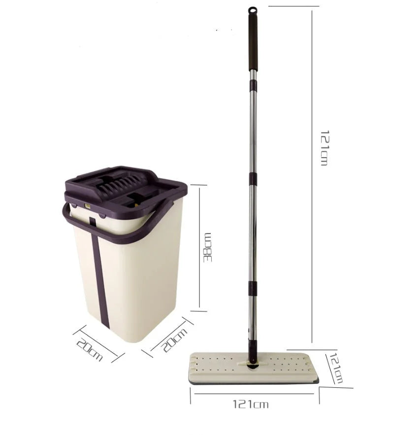 stainless-steel spin mop bucket | spin mop and bucket set | quick-dry microfiber mop head | energy saving