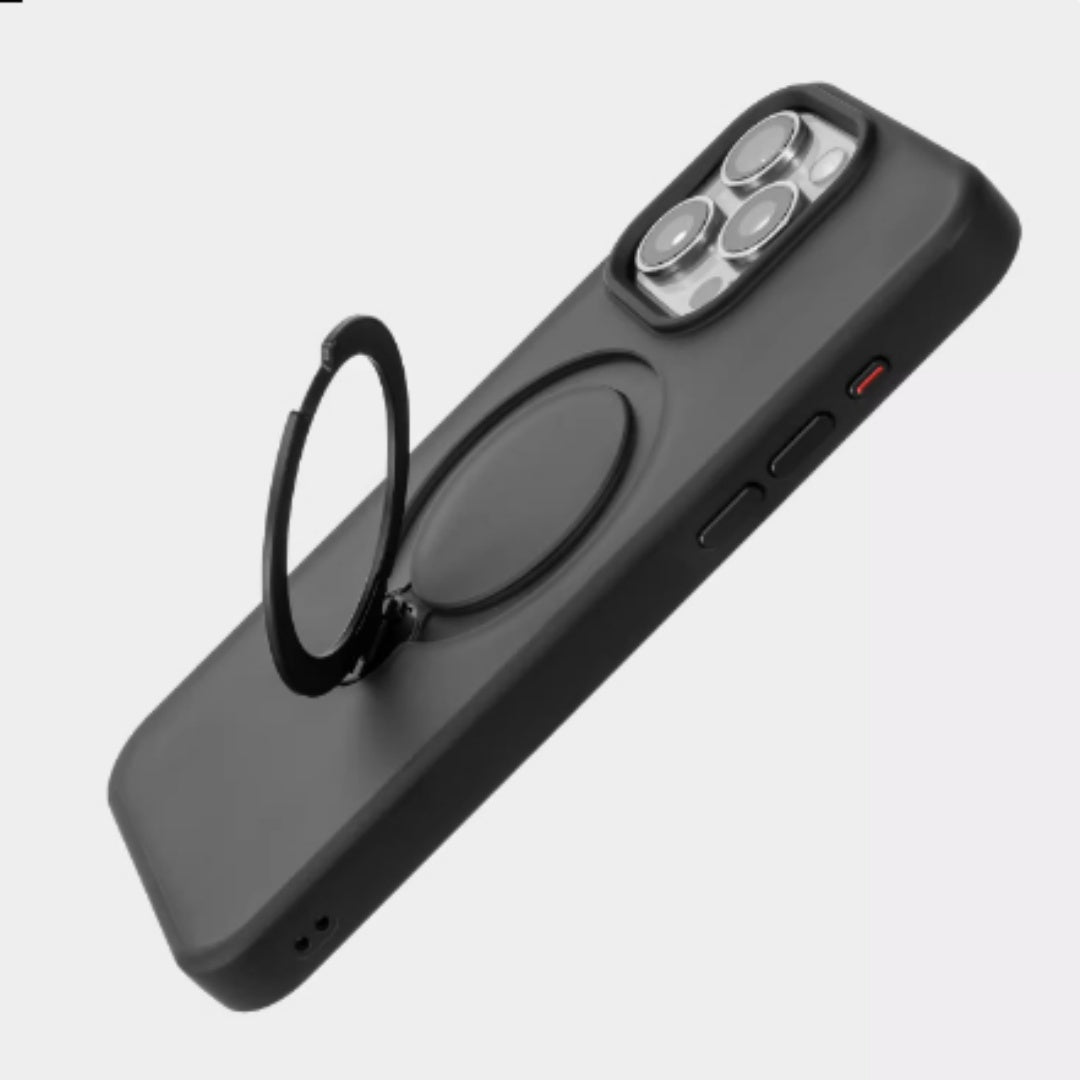 Rotating Bracket Magnetic Drop-resistant Silicone Phone Case 