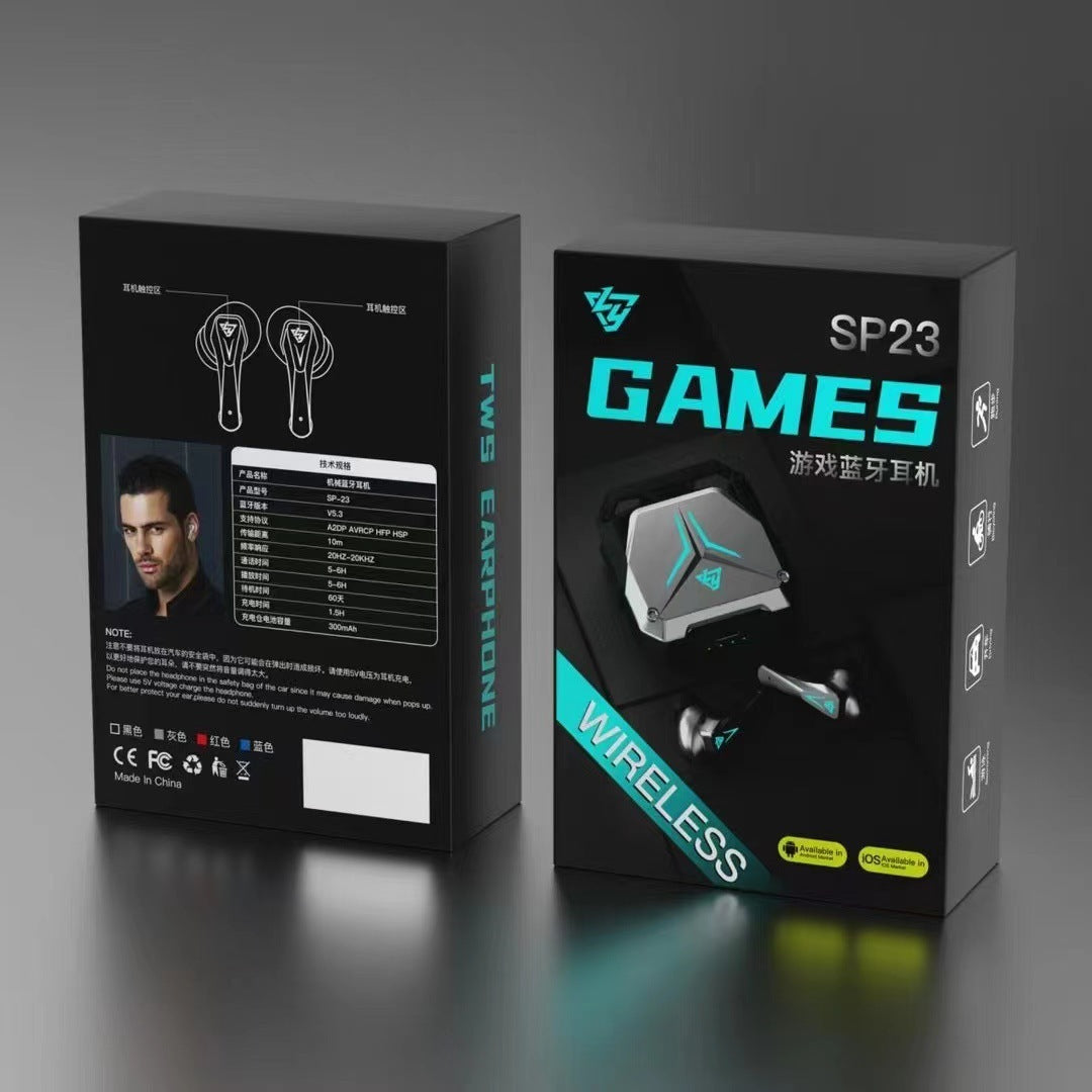 Zinc Alloy Mechanical Wireless Bluetooth Headset 