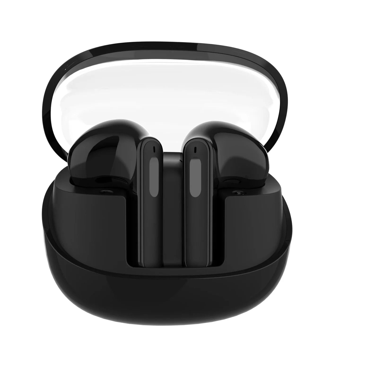 wireless bluetooth headset | mini charging bin | compact charging case | ultrasonic cleaning