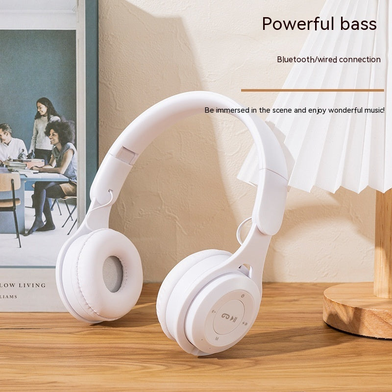 Wireless Headset Foldable Extra Bass Headphones 
