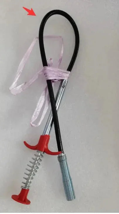 stainless-steel spring pipe | 60cm flexible drain snake | hair clog remover tool | energy saving