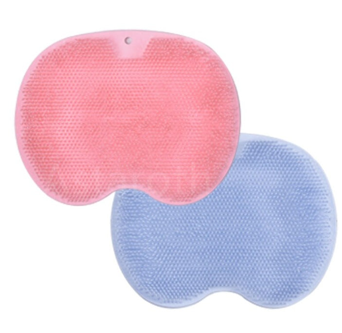 Massage Bath Brush Bathroom Non-slip Bath Mat Back Massage Brush Silicone Suction Cup Foot Rub Pad Body Cleaning Bathing Tool 
