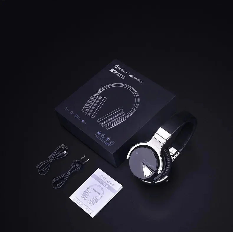 active noise canceling headphones | wireless bluetooth headset | long battery life | ultrasonic cleaning