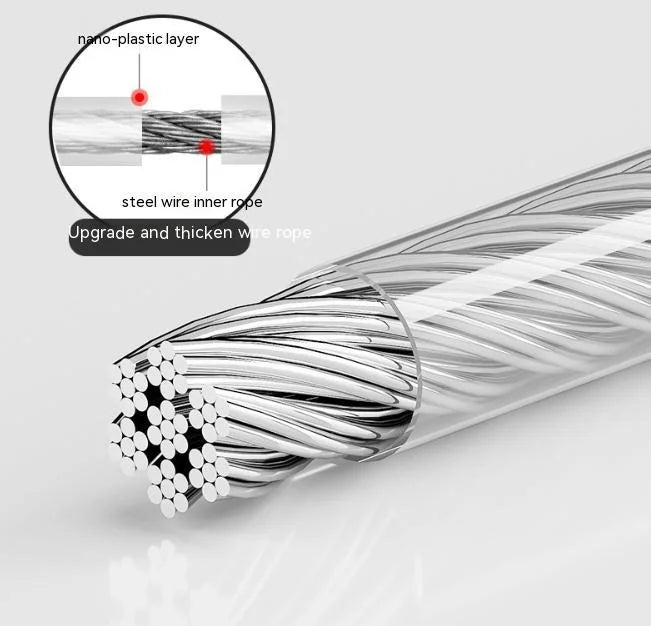 retractable clothesline indoor | punch-free installation | stainless steel wire | energy saving